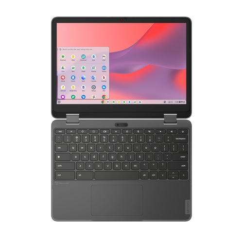 Lenovo 500e Yoga Chromebook Gen 4 Intel® N N100 31 cm (12.2") Touchscreen WUXGA 8 GB LPDDR5-SDRAM 64 GB eMMC Wi-Fi 6E (802.11ax) ChromeOS English Grey