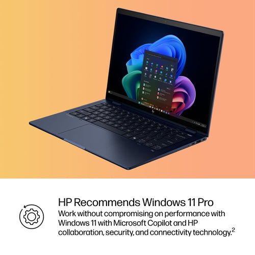 HP EliteBook X Flip G1i AI PC Copilot+ PC Intel Core Ultra 7 256V Hybrid (2-in-1) 35.6 cm (14") Touchscreen WUXGA 16 GB LPDDR5x-SDRAM 512 GB SSD Wi-Fi 7 (802.11be) Windows 11 Pro Silver