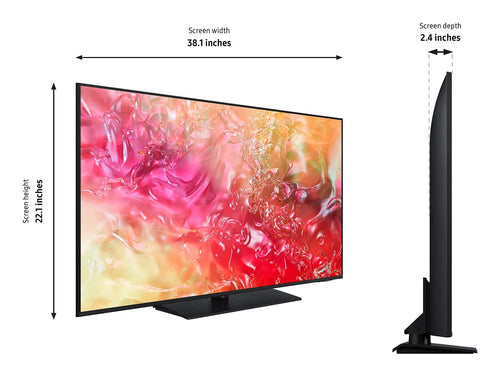 Samsung HU7010F HG43U701FNF 109.2 cm (43") 4K Ultra HD Smart TV Grey 20 W