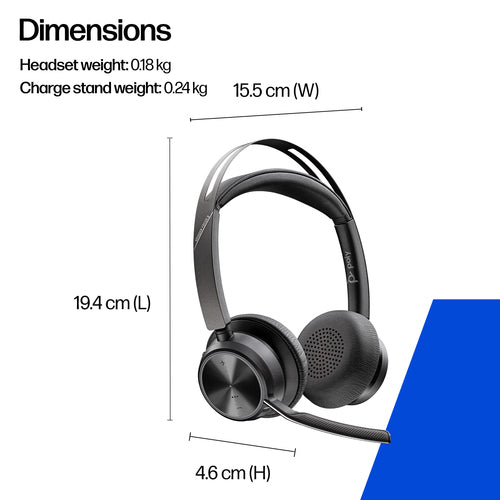 HP Poly Voyager Focus 2 USB-C-C Headset USB-C/A Adapter Customer Special 1