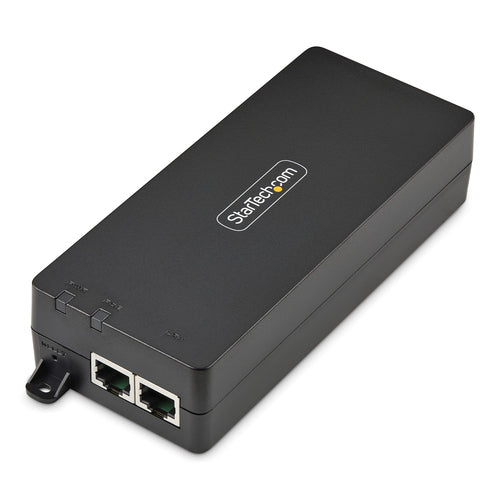 StarTech.com 1-Port 10Gbps PoE++ Injector, 90W, 2.5/5/10G Ethernet/10/100/1000M, PoE++ (802.3af/at/bt), Wall Mountable, Unmanaged Inline Power Over Ethernet