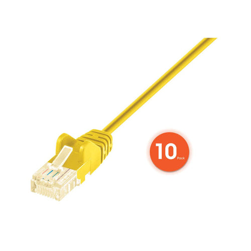 Intellinet 744751 networking cable Yellow 1 m Cat6 U/UTP (UTP)