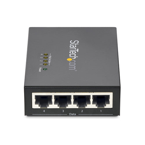 StarTech.com 4-Port Gigabit Midspan - PoE+ Injector - 802.3at/af