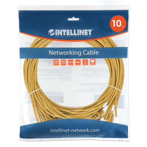 Intellinet 745444 networking cable Yellow 0.15 m Cat8.1 U/FTP (STP)
