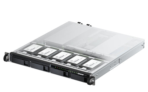 QNAP TS-h987XU-RP NAS Rack (1U) Intel Xeon E E-2334 16 GB DDR4 0 TB QuTS hero Black