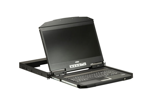 ATEN CL3700NW rack console 47 cm (18.5") 1920 x 1080 pixels Metal, Plastic Black 1U