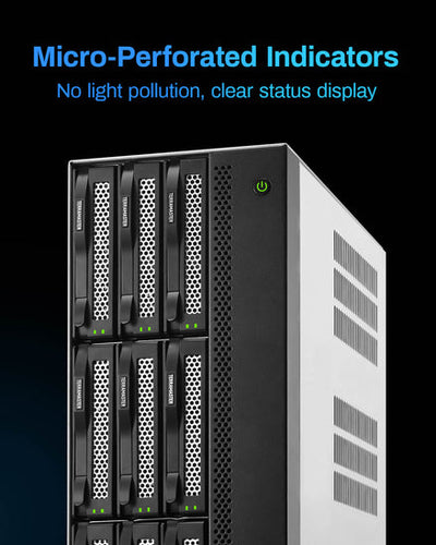 TerraMaster T9-500 PRO NAS/storage server Desktop Intel® Core™ i7 16 GB DDR5 0 TB Grey