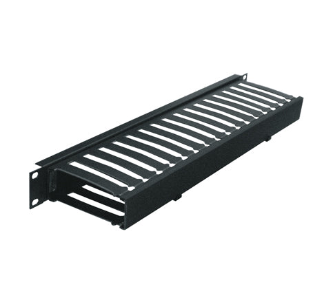 Middle Atlantic Products 1 RU Plastic Cable Manager, 4 Inches Deep