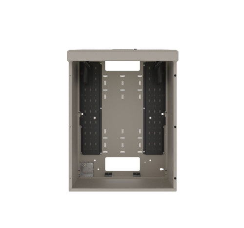 Middle Atlantic Products 6 SP. Low Profile Wall Rack, Plexi Top, Putty