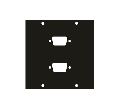 Middle Atlantic Products 2DB9 socket-outlet VGA Black