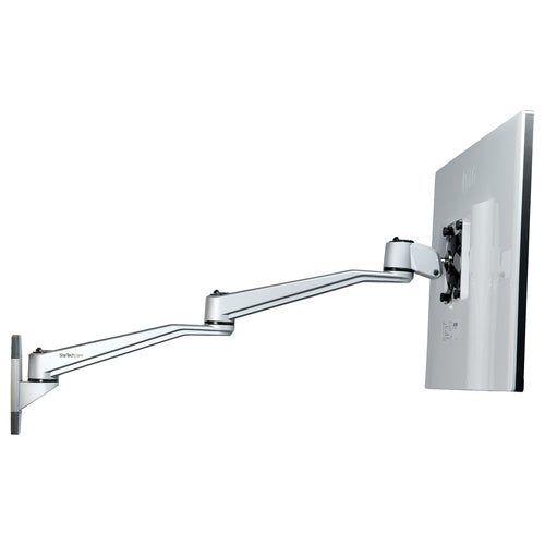 StarTech.com Wall Mount Monitor Arm - Articulating Ergonomic VESA Wall Mount Monitor Arm - 20" (52cm) Long - Single Display up to 34 inch - Swivel/Tilt/Rotate - Adjustable Screen Mount