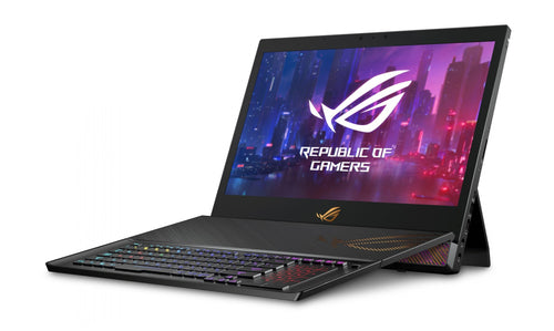 ASUS ROG Mothership GZ700GX-XB98K laptop Intel® Core™ i9 i9-9980HK Hybrid (2-in-1) 43.9 cm (17.3") Touchscreen Full HD 64 GB DDR4-SDRAM 1.53 TB SSD NVIDIA® GeForce RTX™ 2080 Wi-Fi 5 (802.11ac) Windows 10 Pro Black