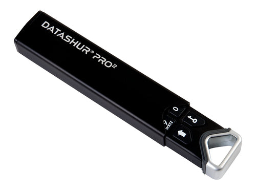 iStorage datAshur PRO2 256 GB | Secure Flash Drive | FIPS 140-2 Level 3 Certified | AES-XTS 256-bit hardware encryption | Password protected | Dust/Water-Resistant |