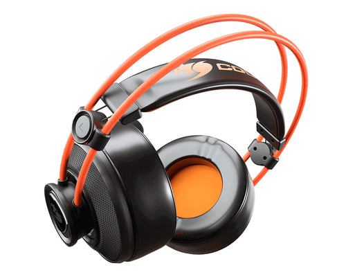 COUGAR Immersa TI Headset Wired Head-band Gaming Black, Orange