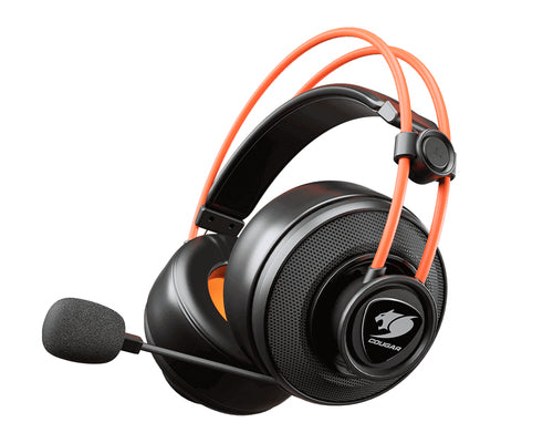 COUGAR Immersa TI Headset Wired Head-band Gaming Black, Orange
