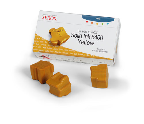 Xerox Yellow Ink (3 Per Box ) 8400