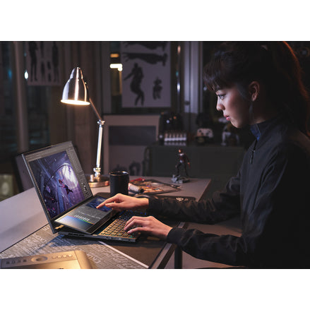 ASUS ROG Zephyrus Duo 16 GX650RM-ES74 laptop AMD Ryzen™ 7 6800H 40.6 cm (16") WUXGA 16 GB DDR5-SDRAM 1 TB SSD NVIDIA GeForce RTX 3060 Wi-Fi 6E (802.11ax) Windows 11 Home Black