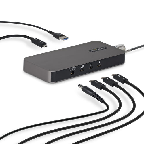 StarTech.com 4-Port Thunderbolt 5 Hub with Thunderbolt Share KVM, 80/120Gbps, 8K Multi-Display, 140W PD, USB-A 10Gbps, TB4 & USB4, MacBook M4 Pro M4 Max M5