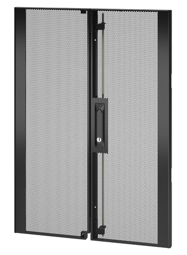 APC NetShelter SX 18U 600mm Wide Perforated Split Doors Black