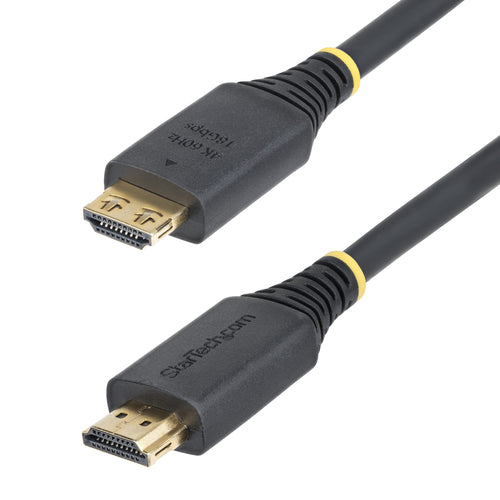 StarTech.com 5m (16ft) High Speed HDMI Cable with Gripping Connectors, 4K 60Hz/1440p 144Hz, HDR10/HDCP 2.2/ARC, 18Gbps, UHD HDMI Cord for TV/Monitor/Display, TPE Jacket