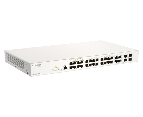 D-Link 28-Port Gigabit PoE+ Nuclias Smart Managed Switch including 4x 1G Combo Ports, 193W