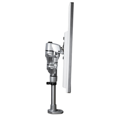 StarTech.com Desk Mount Dual Monitor Arm - Premium Articulating Monitor Arm - up to 30” VESA Mount Displays - Height Adjustable Monitor Mount - Rotate/Tilt/Swivel - Clamp/Grommet - Silver