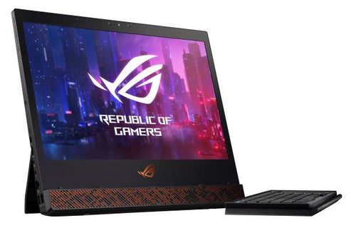 ASUS ROG Mothership GZ700GX-XB98K laptop Intel® Core™ i9 i9-9980HK Hybrid (2-in-1) 43.9 cm (17.3") Touchscreen Full HD 64 GB DDR4-SDRAM 1.53 TB SSD NVIDIA® GeForce RTX™ 2080 Wi-Fi 5 (802.11ac) Windows 10 Pro Black