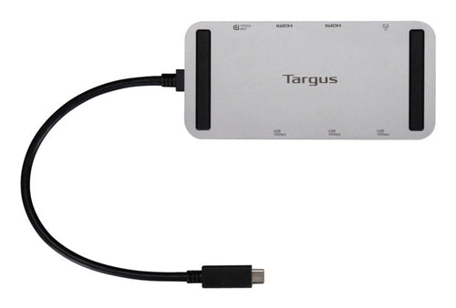 Targus DOCK429GL laptop dock/port replicator Wired USB4 Silver