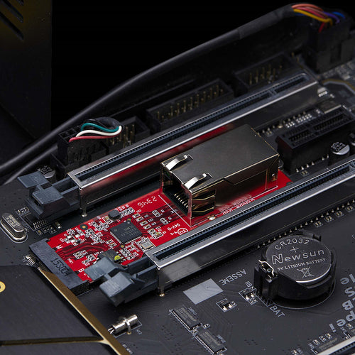 StarTech.com 1-Port 2.5GbE M.2 2280 Network Card, Multi-Gigabit Speeds (2.5G/1G/100M/10M), NBASE-T (802.3bz) NIC, M.2 B+M Key, PCIe Ethernet Interface, For SFF/Desktop PCs - TAA