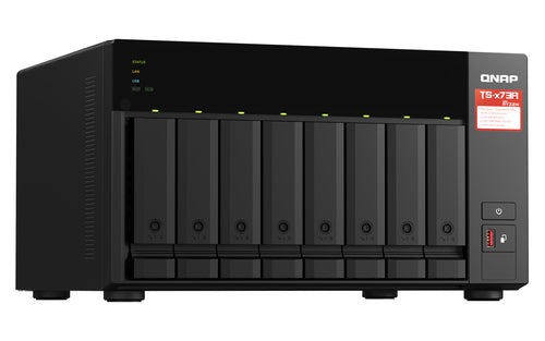 QNAP TS-873A NAS Tower Ryzen Embedded V1500B 8 GB DDR4 0 TB QNAP Turbo System Anthracite