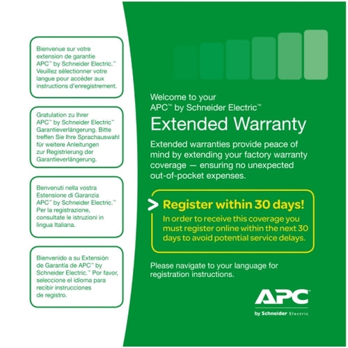 APC Extended warranty service pack, parts, software support, for NetBotz 2 Series, 1yr