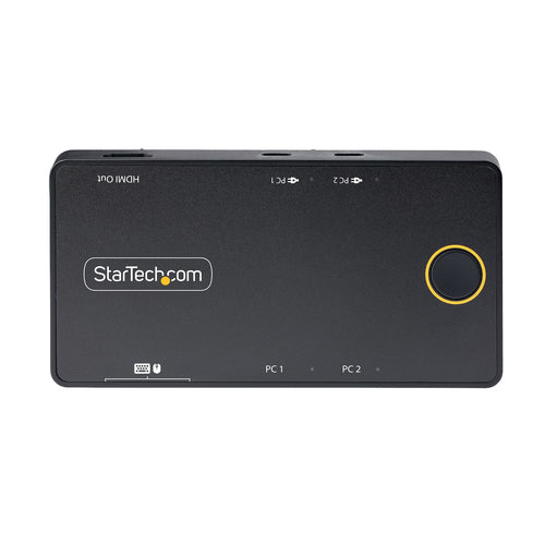 StarTech.com 2-Port USB-C KVM Switch, Single-4K 60Hz HDMI Monitor, Dual-100W Power Delivery Pass-through Ports, Bus Powered, USB Type-C/USB4/Thunderbolt 3/4 Compatible - Small Form Factor
