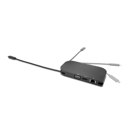Kensington SD1610P USB-C Mini Mobile 4K Dock w/ Pass-Through Charging for Microsoft Surface Devices