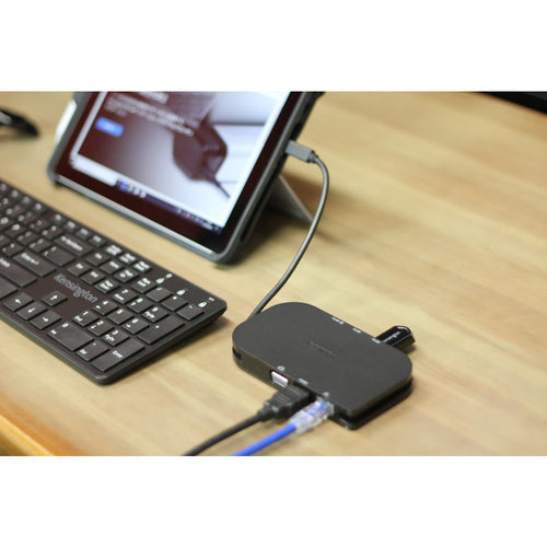 Kensington SD1610P USB-C Mini Mobile 4K Dock w/ Pass-Through Charging for Microsoft Surface Devices