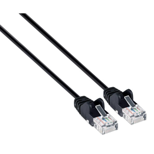 Intellinet IEC-C6A-BK-7-SLIM networking cable Black 2 m Cat6 U/UTP (UTP)