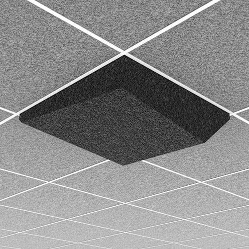Middle Atlantic Products Ori Acoustic Ceiling Tile in Charcoal Gray, Peak 1, 9/16" Layin