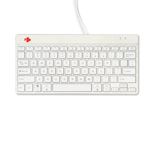 R-Go Tools Ergonomic keyboard R-Go Compact Break, compact keyboard with break software, QWERTY (US), wired, white