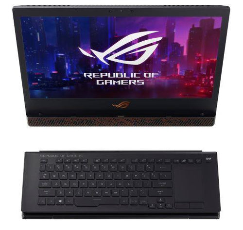 ASUS ROG Mothership GZ700GX-XB98K laptop Intel® Core™ i9 i9-9980HK Hybrid (2-in-1) 43.9 cm (17.3") Touchscreen Full HD 64 GB DDR4-SDRAM 1.53 TB SSD NVIDIA® GeForce RTX™ 2080 Wi-Fi 5 (802.11ac) Windows 10 Pro Black