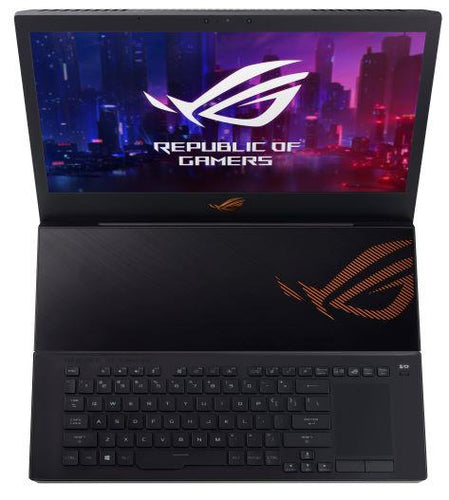 ASUS ROG Mothership GZ700GX-XB98K laptop Intel® Core™ i9 i9-9980HK Hybrid (2-in-1) 43.9 cm (17.3") Touchscreen Full HD 64 GB DDR4-SDRAM 1.53 TB SSD NVIDIA® GeForce RTX™ 2080 Wi-Fi 5 (802.11ac) Windows 10 Pro Black