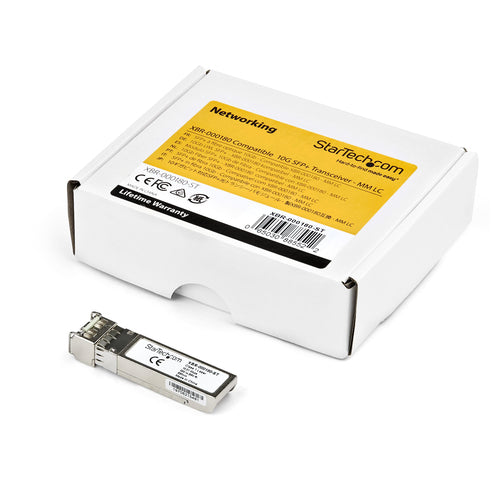 StarTech.com Brocade 57-0000075-01 Compatible SFP+ Module - 10GBASE-SR - 10GbE Multimode Fiber MMF Optic Transceiver - 10GE Gigabit Ethernet SFP+ - LC 300m - 850nm - DDM