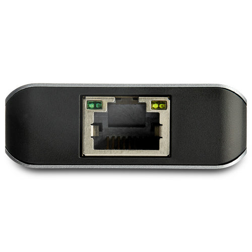 StarTech.com 3 Port USB C Hub with Gigabit Ethernet RJ45 GbE Port - 2x USB-A, 1x USB-C - SuperSpeed 10Gbps USB 3.1/3.2 Gen 2 Type C Hub Adapter - USB Bus Powered - Aluminum - Works w/TB3~3 Port USB C Hub with Gigabit Ethernet RJ45 GbE Port - 2x USB-A, 1x