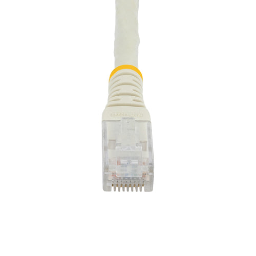 StarTech.com 2ft CAT6 Ethernet Cable - White CAT 6 Gigabit Ethernet Wire -250MHz 100W PoE RJ45 UTP Molded Network/Patch Cord w/Strain Relief/ Individually Tested