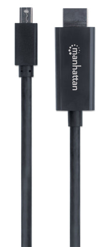 Manhattan Mini DisplayPort 1.1 to HDMI Cable, 1080p@60Hz, 3m, Male to Male, Black, Three Year Warranty, Polybag