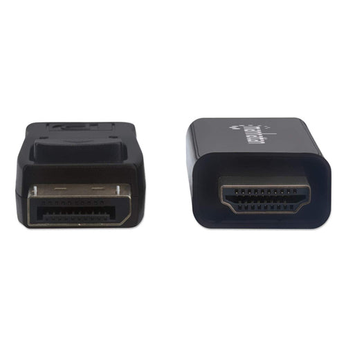 Manhattan DisplayPort 1.1 to HDMI Cable, 1080p@60Hz, 3m, Male to Male, DP With Latch, Black, Not Bi-Directional, Three Year Warranty