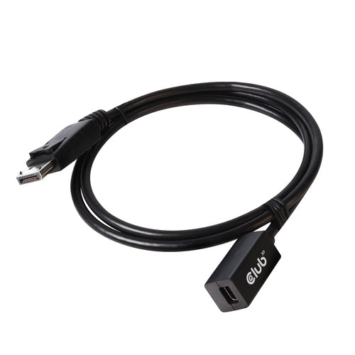 CLUB3D Mini DisplayPort 1.4 to DisplayPort Extension Cable 8K60Hz DSC 1.2 HBR3 HDR Bidirectional F/M 1m/3.28ft
