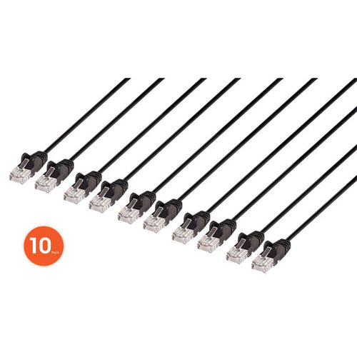 Intellinet 744546 networking cable Black 0.3 m Cat6 U/UTP (UTP)