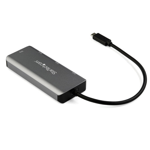 StarTech.com 4 Port USB C Hub w/ 2x USB A & 2x USB C - SuperSpeed 10Gbps USB Type-C 3.1/3.2 Gen 2 Hub - USB Bus Powered - Portable USB-C to USB Adapter Hub - Aluminum - 25cm(9.8") Cable~4 Port USB C Hub w/ 2x USB A & 2x USB C - SuperSpeed 10Gbps USB