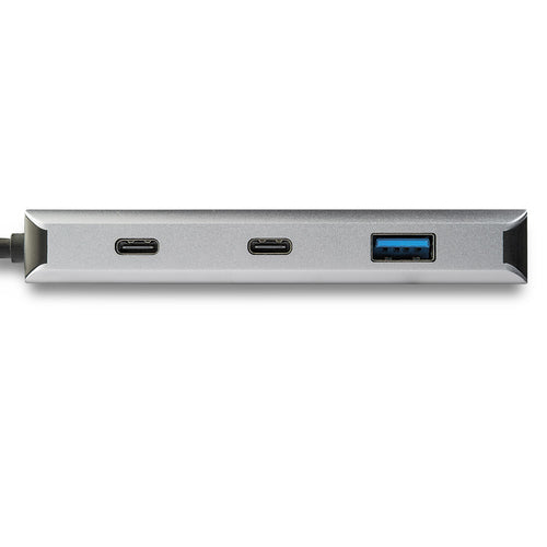 StarTech.com 4 Port USB C Hub w/ 2x USB A & 2x USB C - SuperSpeed 10Gbps USB Type-C 3.1/3.2 Gen 2 Hub - USB Bus Powered - Portable USB-C to USB Adapter Hub - Aluminum - 25cm(9.8") Cable~4 Port USB C Hub w/ 2x USB A & 2x USB C - SuperSpeed 10Gbps USB