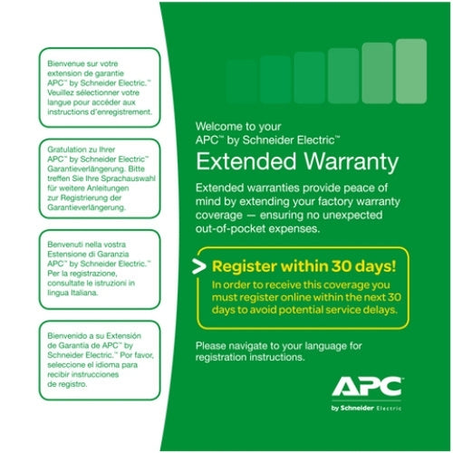 APC Extended warranty, Easy UPS SMV, level 03, 1 year