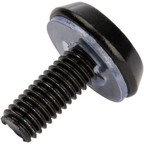 StarTech.com 50 Pack 10-32 Server Rack Cage Nuts and Screws w/Washers - Rack Mount Hardware Kit - Network/IT Equipment Cabinet Clip/Captive Nuts & Bolts for Square Holes - Black - TAA